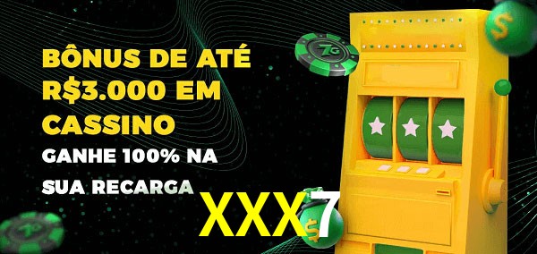 XXX7 melhor bônus de depósito